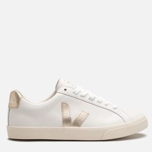 Veja ESPLAR LOGO LEATHER - WHITE / PLATINE 7 womens